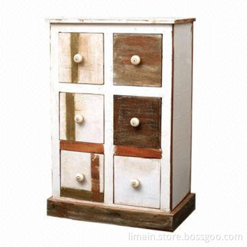 Rustic Pillbox Set of Drawers, Sized 27 x 15 x 41-inch